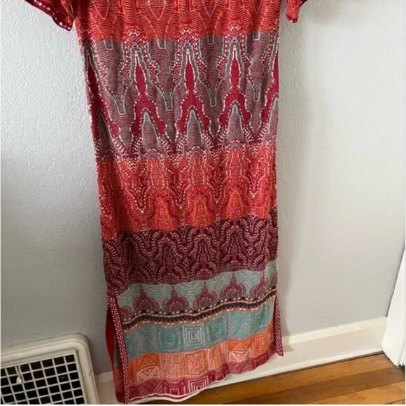 Ivko Colorful Loose Stitch Long Knit Maxi Dress - Picture 3 of 11